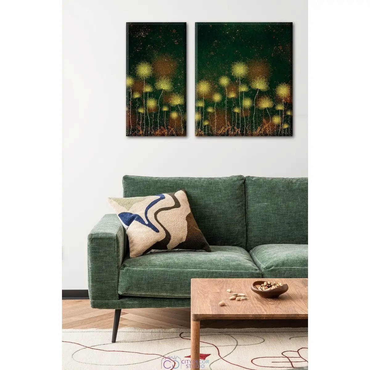 Дизайнерская модульная картина Citydecor Невесомость арт. 12.66 (2 модуля) 70x100 см