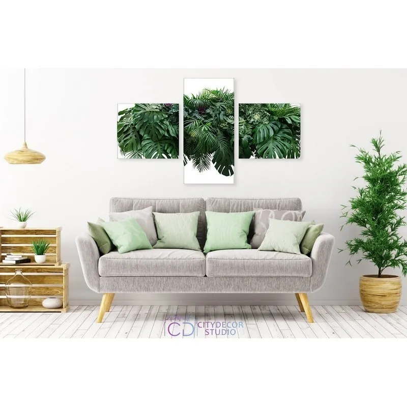 Модульная картина Citydecor Цветы/Растения арт. 13.2 (3 модуля) 77x133 см