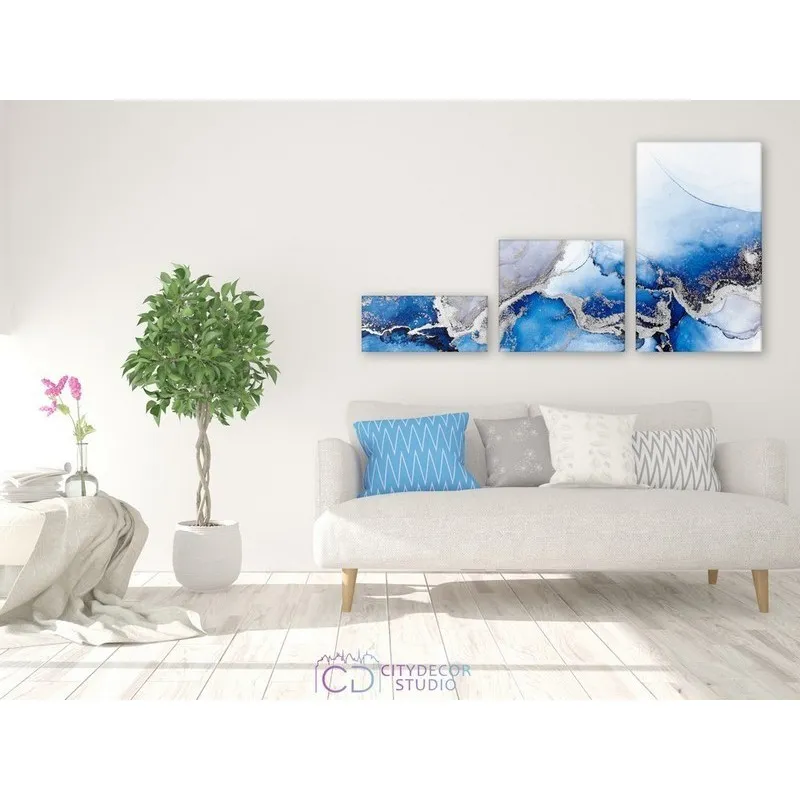 Модульная картина Citydecor Абстракция арт. 14.3 (3 модуля) 75x141 см