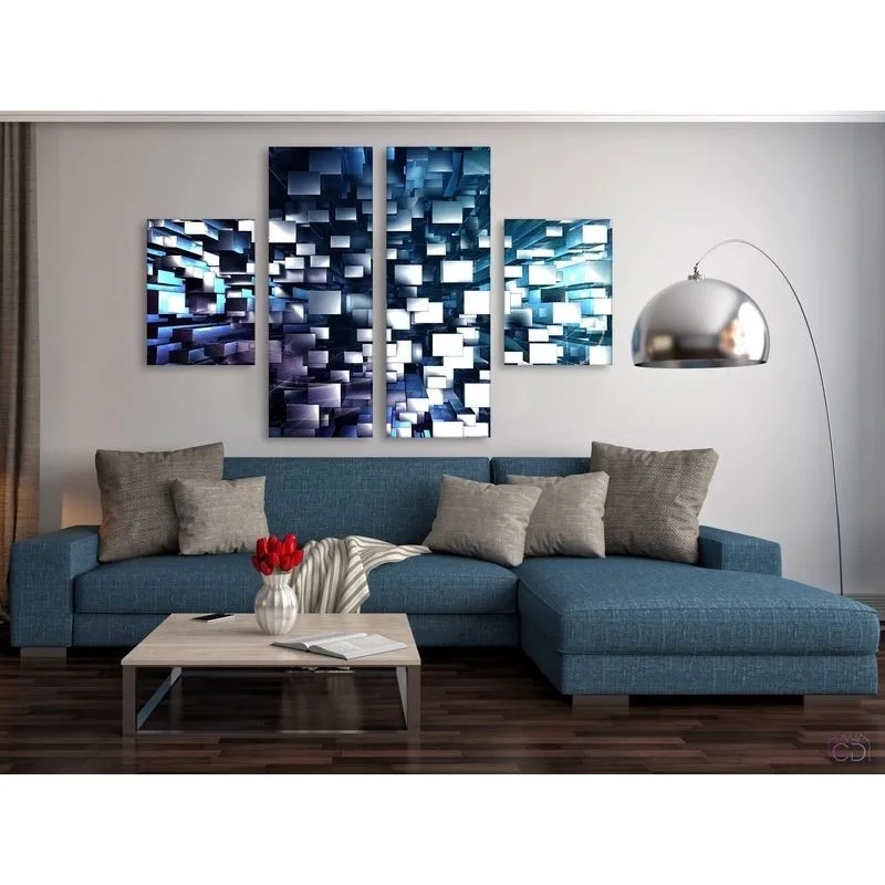 Модульная картина Citydecor Абстракция арт. 15.10 (4 модуля) 77x157 см