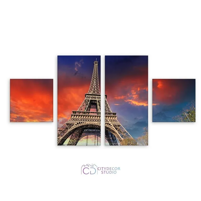 Модульная картина Citydecor Города/Архитектура арт. 15.6 (4 модуля) 77x157 см