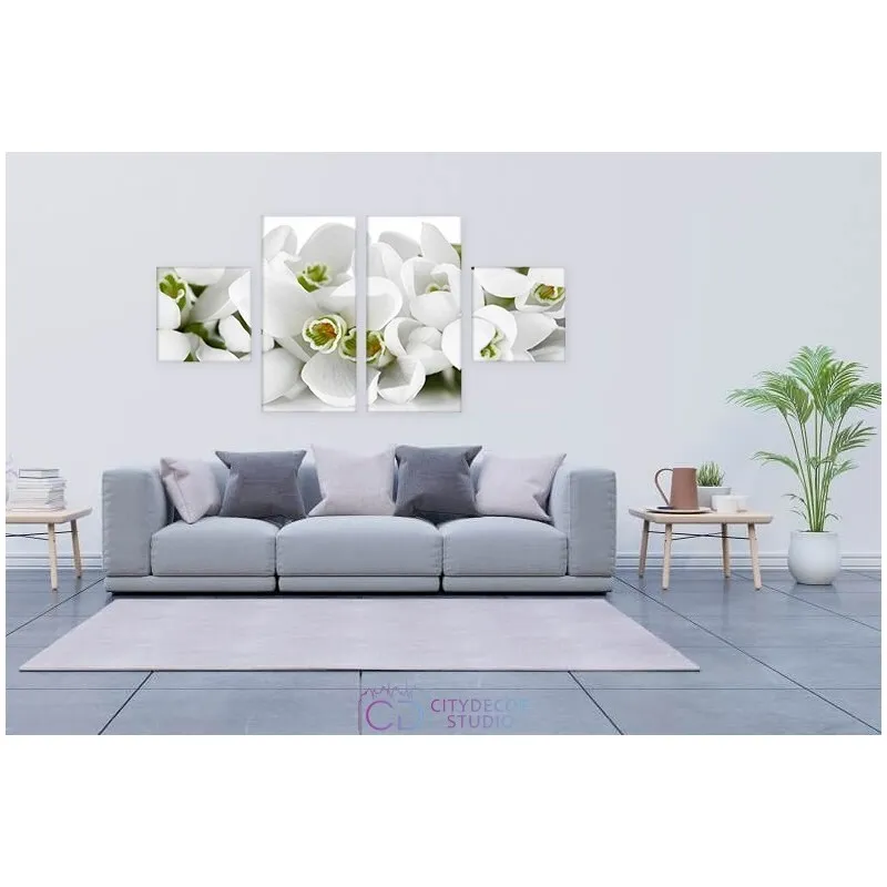 Модульная картина Citydecor Цветы/Растения арт. 15.9 (4 модуля) 77x157 см