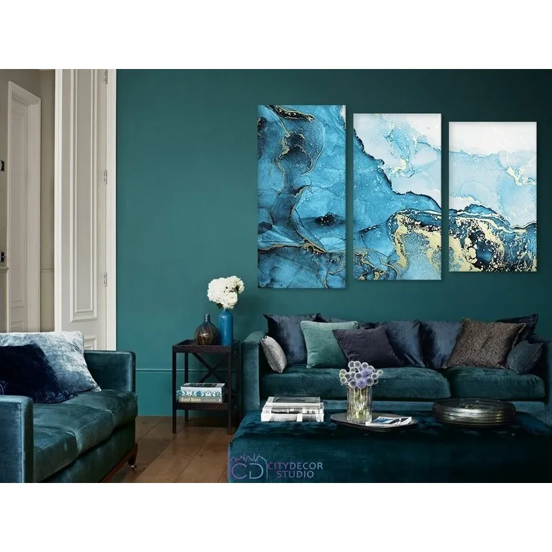Модульная картина Citydecor Абстракция арт. 16.24 (3 модуля) 77x117 см