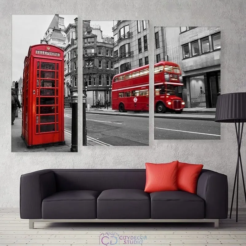 Модульная картина Citydecor Транспорт арт. 16.33 (3 модуля) 77x117 см