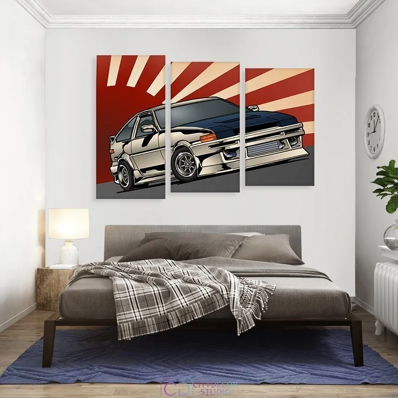 Модульная картина Citydecor Транспорт арт. 16.35 (3 модуля) 77x117 см
