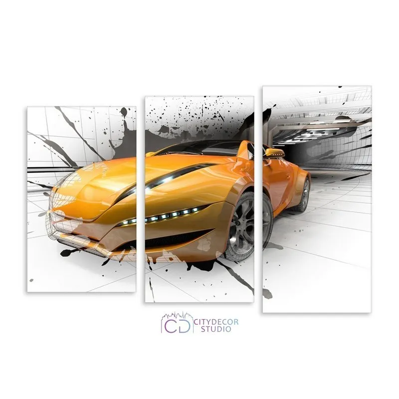 Модульная картина Citydecor Транспорт арт. 16.36 (3 модуля) 77x117 см