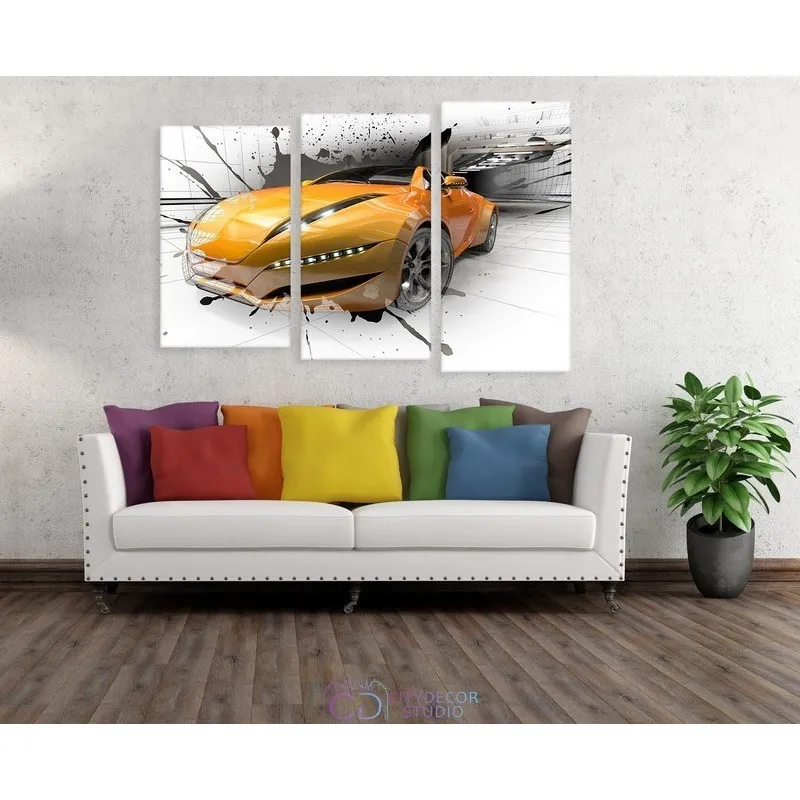 Модульная картина Citydecor Транспорт арт. 16.36 (3 модуля) 77x117 см