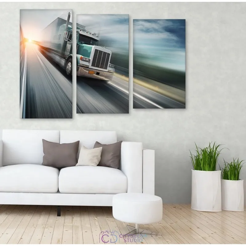 Модульная картина Citydecor Транспорт арт. 16.38 (3 модуля) 77x117 см
