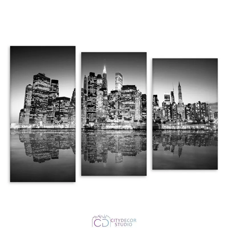 Модульная картина Citydecor Города/Архитектура арт. 16.4 (3 модуля) 77x117 см