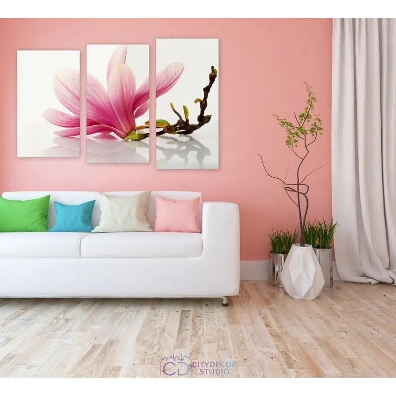 Модульная картина Citydecor Цветы/Растения арт. 16.41 (3 модуля) 77x117 см