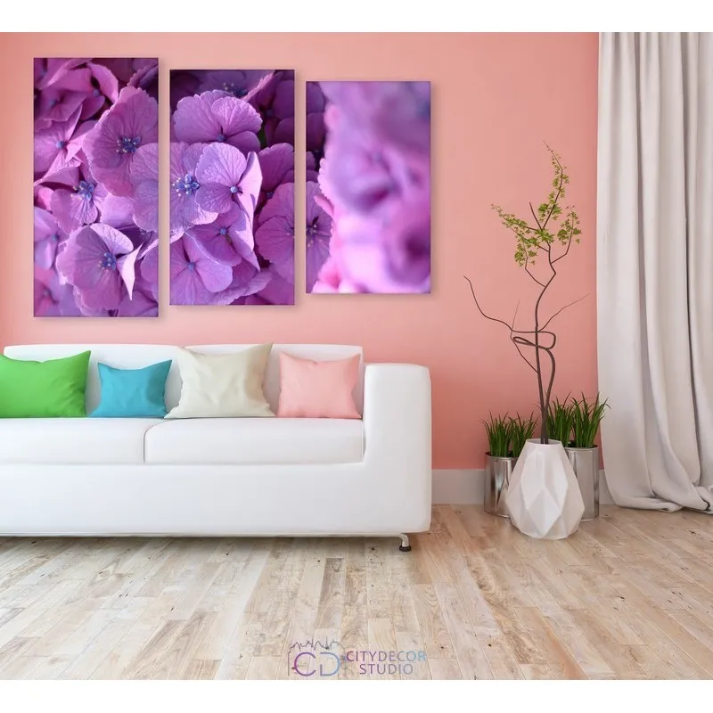 Модульная картина Citydecor Цветы/Растения арт. 16.42 (3 модуля) 77x117 см