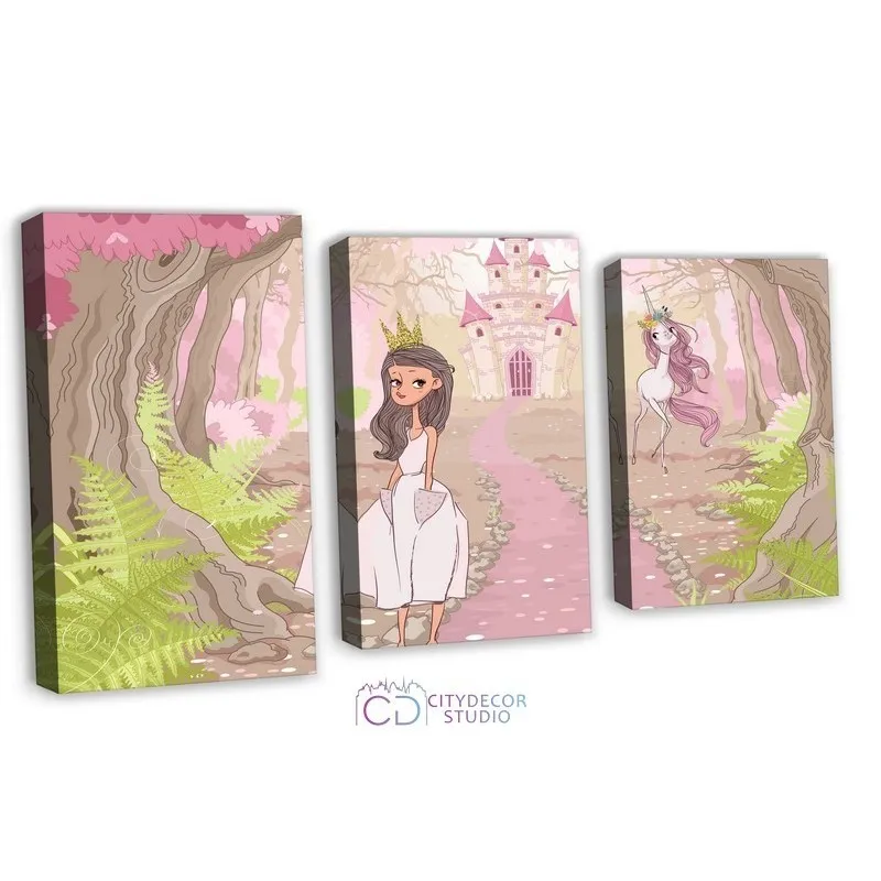 Модульная картина Citydecor Princess арт. 16.50 (3 модуля) 77x117 см