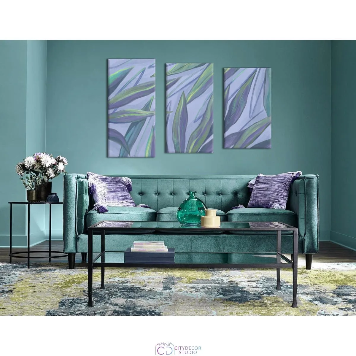 Модульная картина Citydecor Sunset арт. 16.53 (3 модуля) 77x117 см