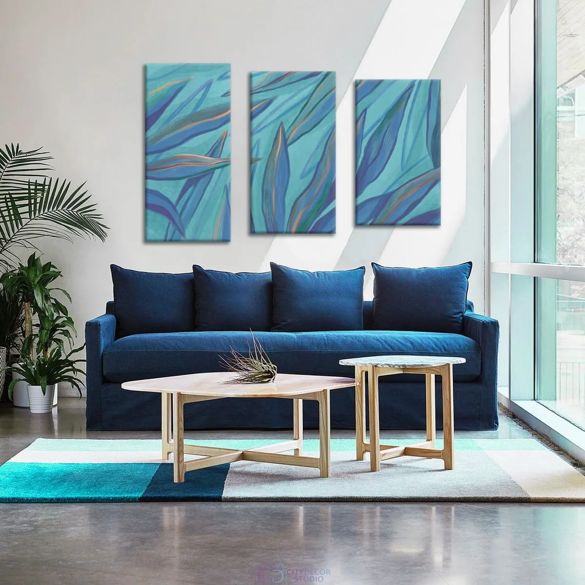 Модульная картина Citydecor Sunset арт. 16.56 (3 модуля) 77x117 см