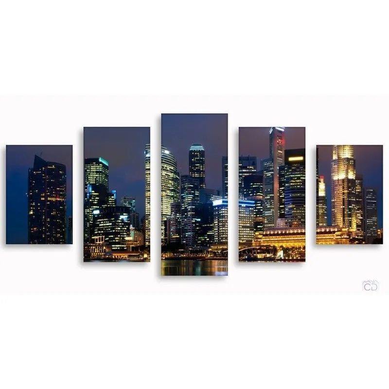 Модульная картина Citydecor Города/Архитектура арт. 17.10 (5 модулей) 90x197 см