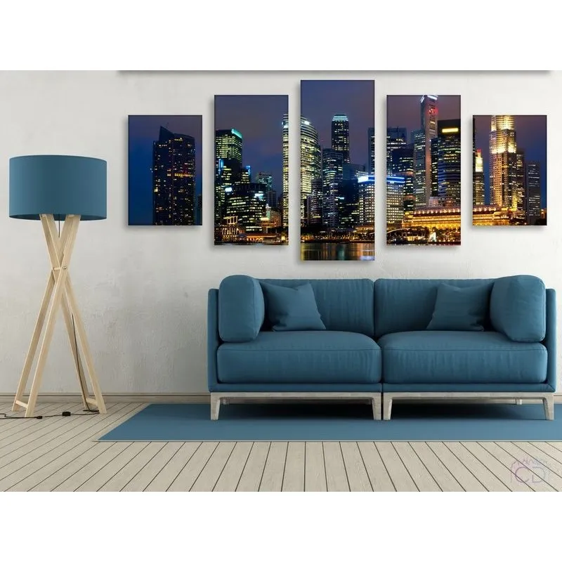 Модульная картина Citydecor Города/Архитектура арт. 17.10 (5 модулей) 90x197 см