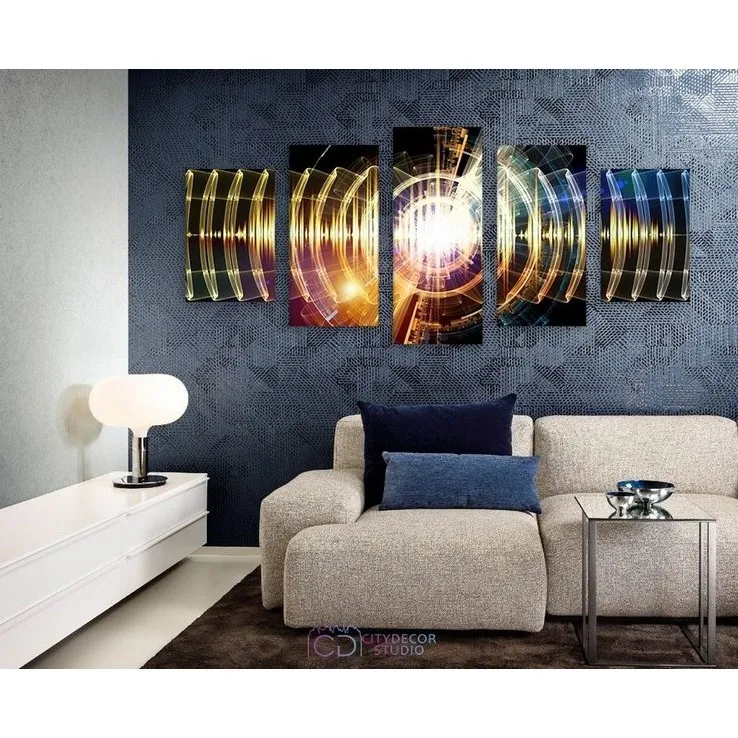 Модульная картина Citydecor Абстракция арт. 17.21 (5 модулей) 90x197 см