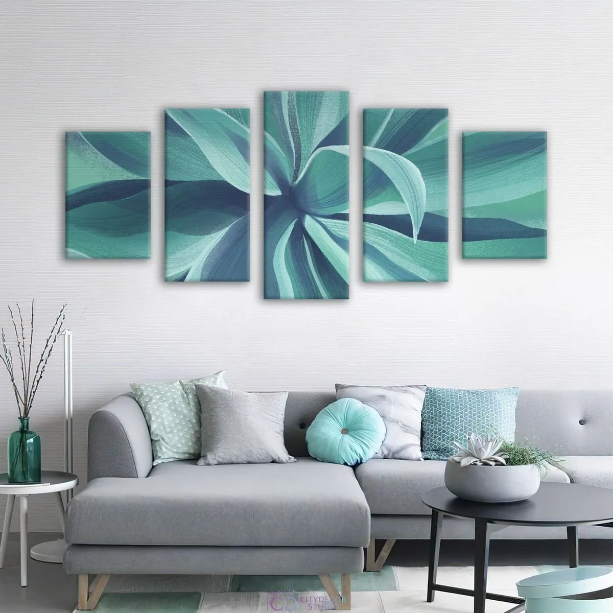 Модульная картина Citydecor Sunset арт. 17.28 (5 модулей) 90x197 см