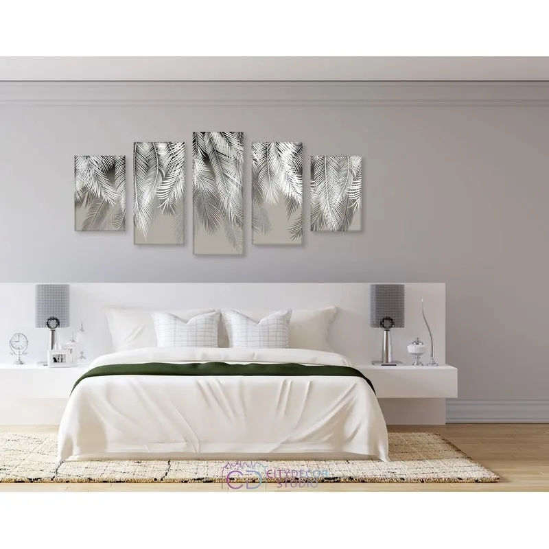 Модульная картина Citydecor Цветы/Растения арт. 17.3 (5 модулей) 90x197 см