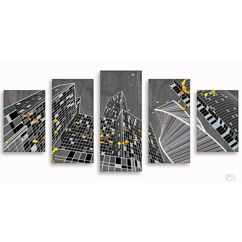 Модульная картина Citydecor Города/Архитектура арт. 17.7 (5 модулей) 90x197 см