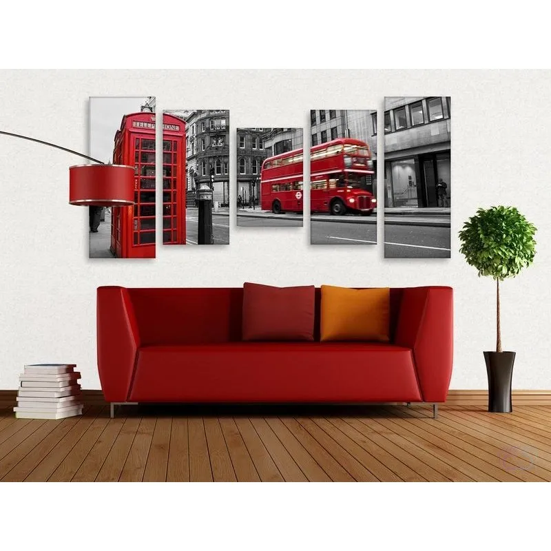 Модульная картина Citydecor Транспорт арт. 18.14 (5 модулей) 90x197 см