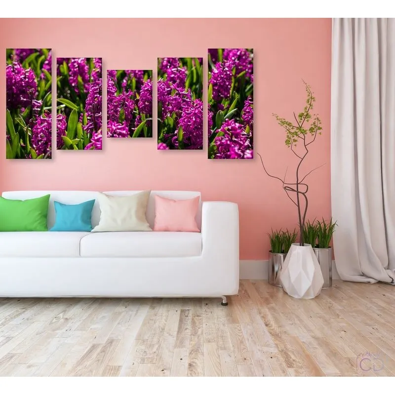 Модульная картина Citydecor Цветы/Растения арт. 18.15 (5 модулей) 90x197 см