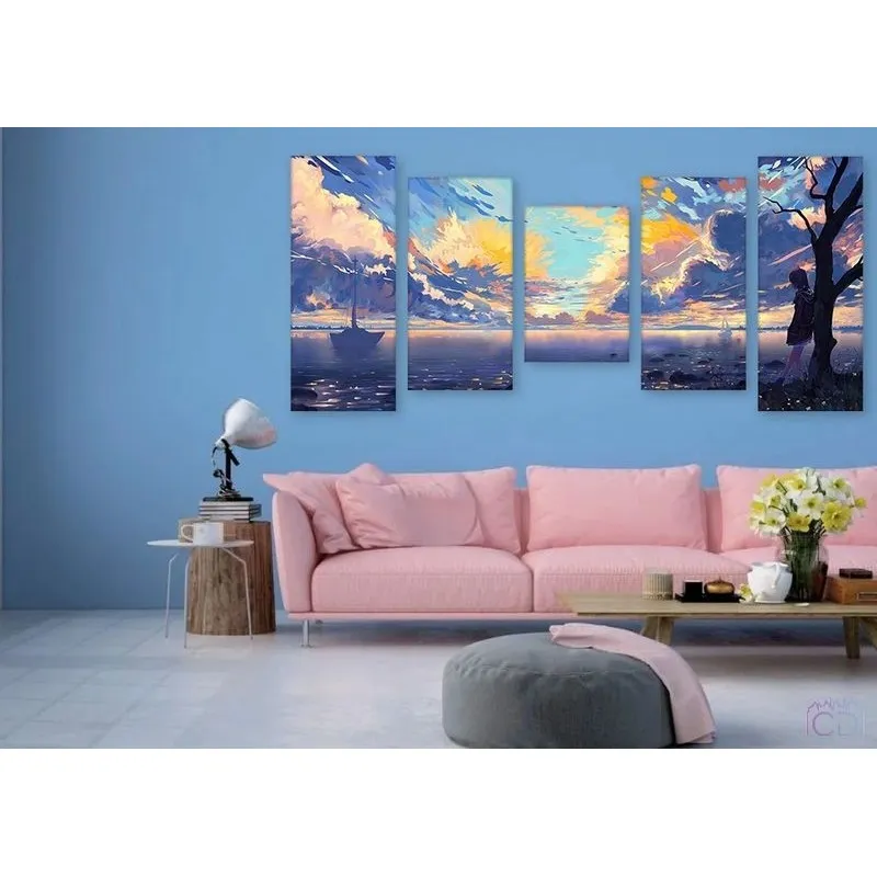 Модульная картина Citydecor Природа арт. 18.4 (5 модулей) 90x197 см