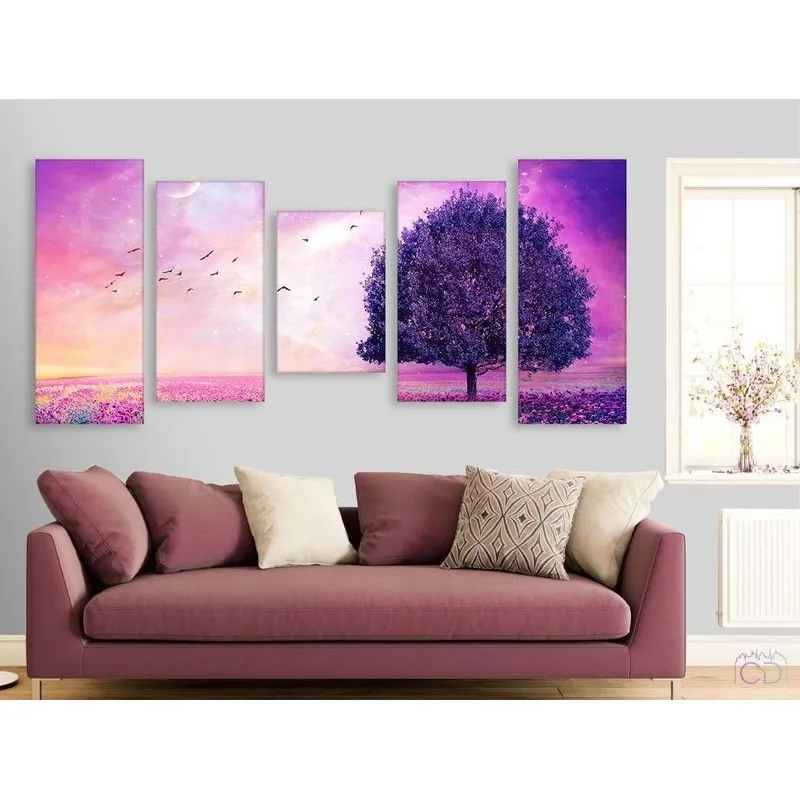 Модульная картина Citydecor Природа арт. 18.6 (5 модулей) 90x197 см