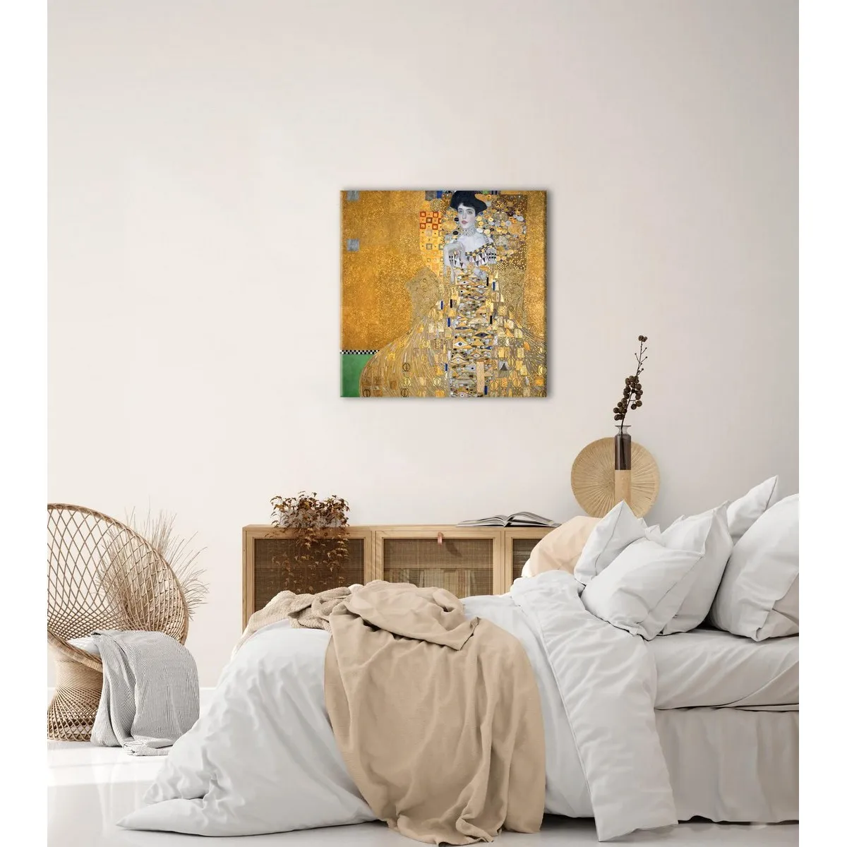 Модульная картина Citydecor "Золотая Адель", Густав Климт. Репродукция, арт. 19.22 (1 модуль) 60x60 см