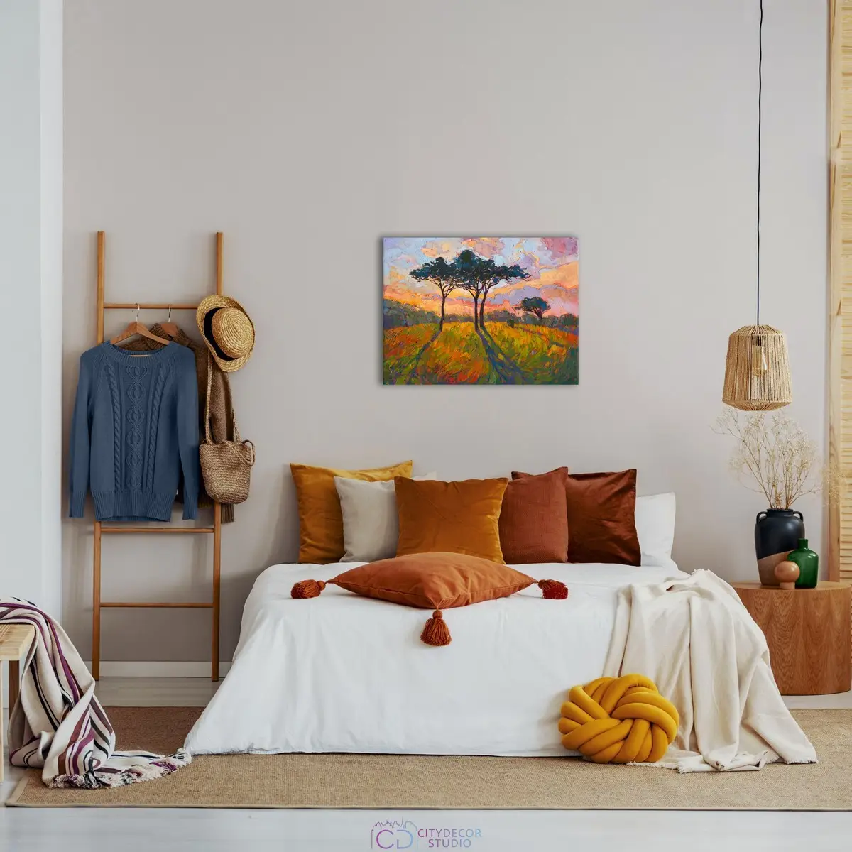 Модульная картина Citydecor "Кристальный закат", Эрин Хансон. Репродукция, арт.19.28 (1 модуль) 60x80 см
