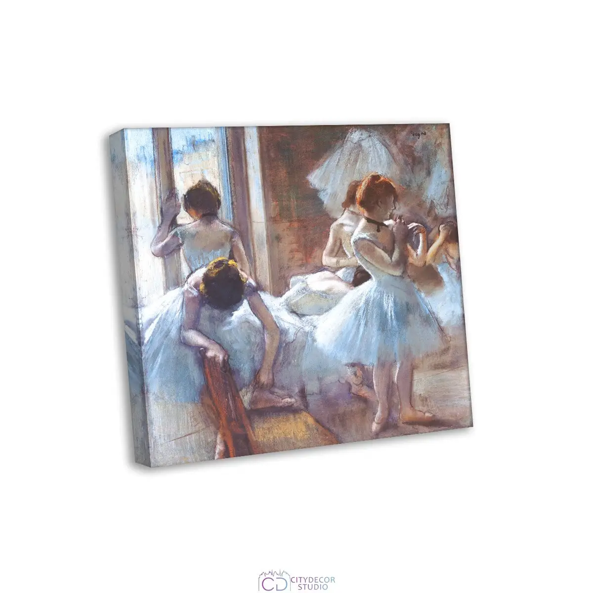 Модульная картина Citydecor "Танцовщицы", Эдгар Дэга. Репродукция, арт. 19.31 (1 модуль) 37x37 см