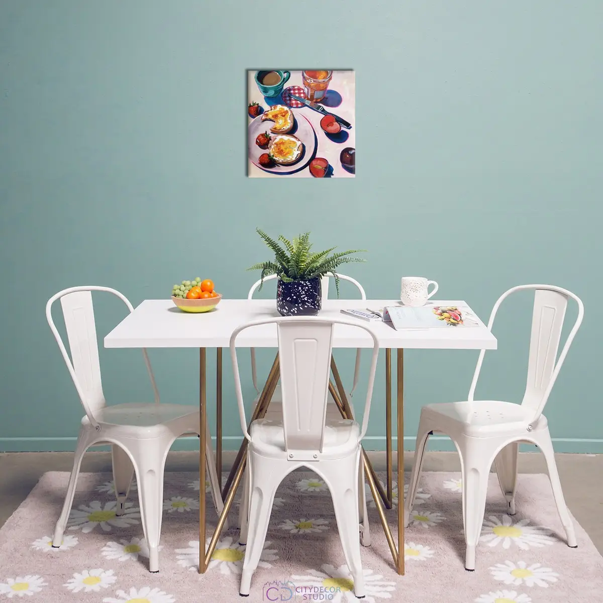 Модульная картина Citydecor Еда и Напитки арт. 19.36 (1 модуль) 37x37 см