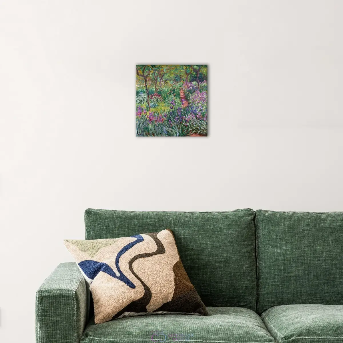 Модульная картина Citydecor "Ирисы в Живерни", Клод Моне. Репродукция, арт. 19.42 (1 модуль) 37x37 см