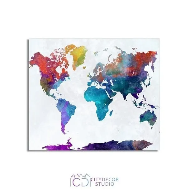 Модульная картина Citydecor Карты арт. 2.11 (1 модуль) 60x70 см
