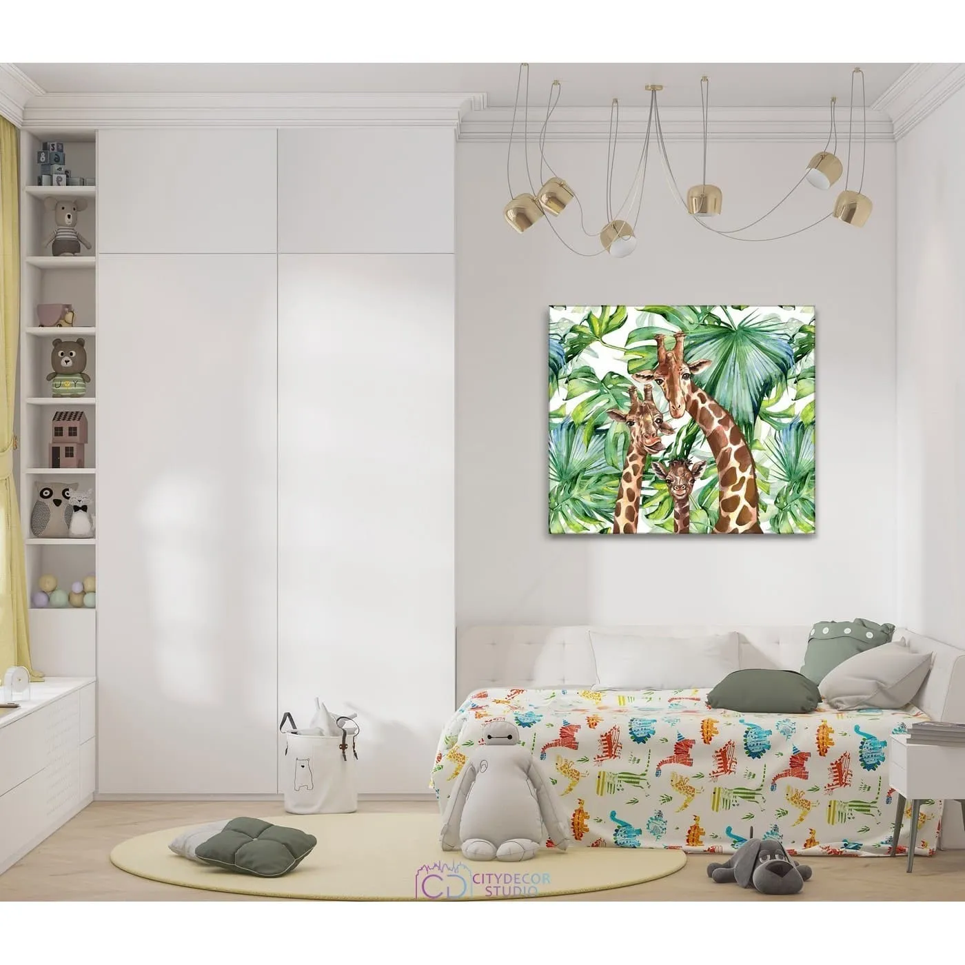 Модульная картина Citydecor Веселая семейка арт. 2.113 (1 модуль) 60x70 см