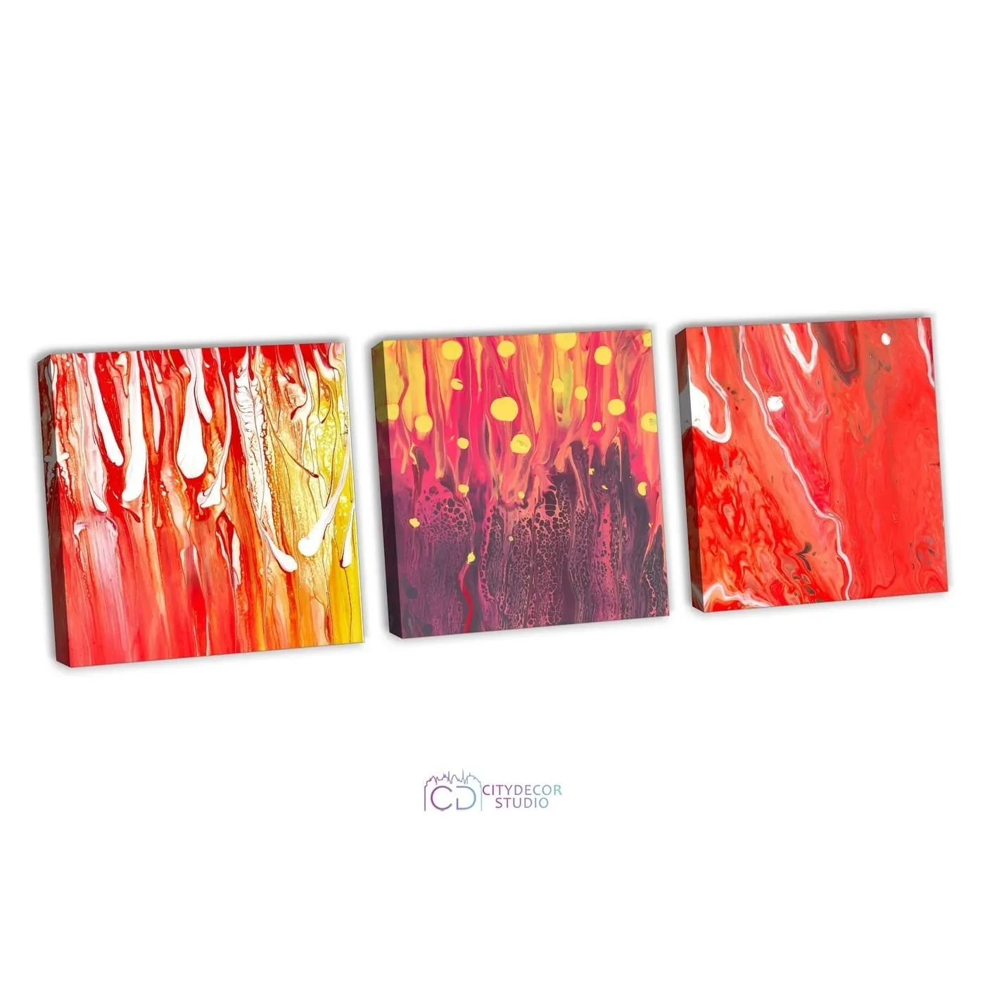 Модульная картина Citydecor Абстракция арт. 2.119 (3 модуля) 70x186 см