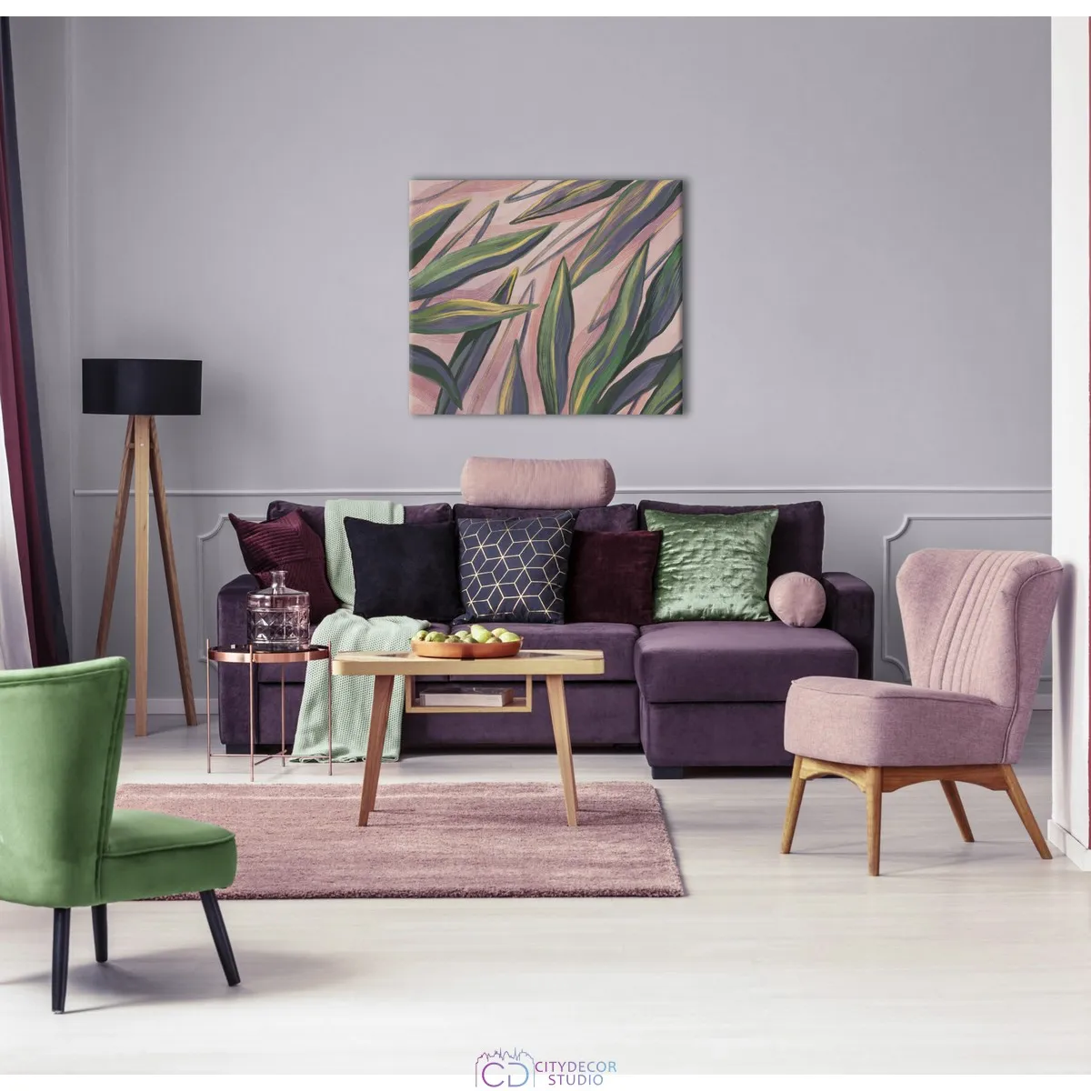 Модульная картина Citydecor Sunset арт. 2.136 (1 модуль) 60x70 см