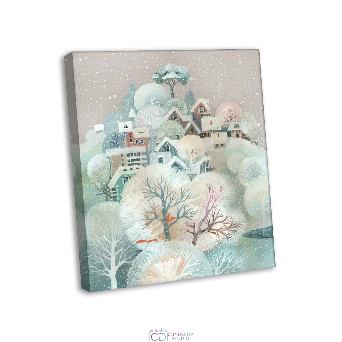 Модульная картина Citydecor Новый Год арт. 2.147 (1 модуль) 60x70 см