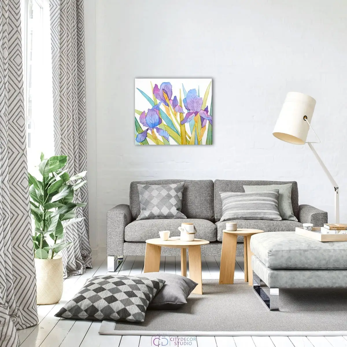 Модульная картина Citydecor Цветы/Растения арт.2.168 (1 модуль) 60x70 см