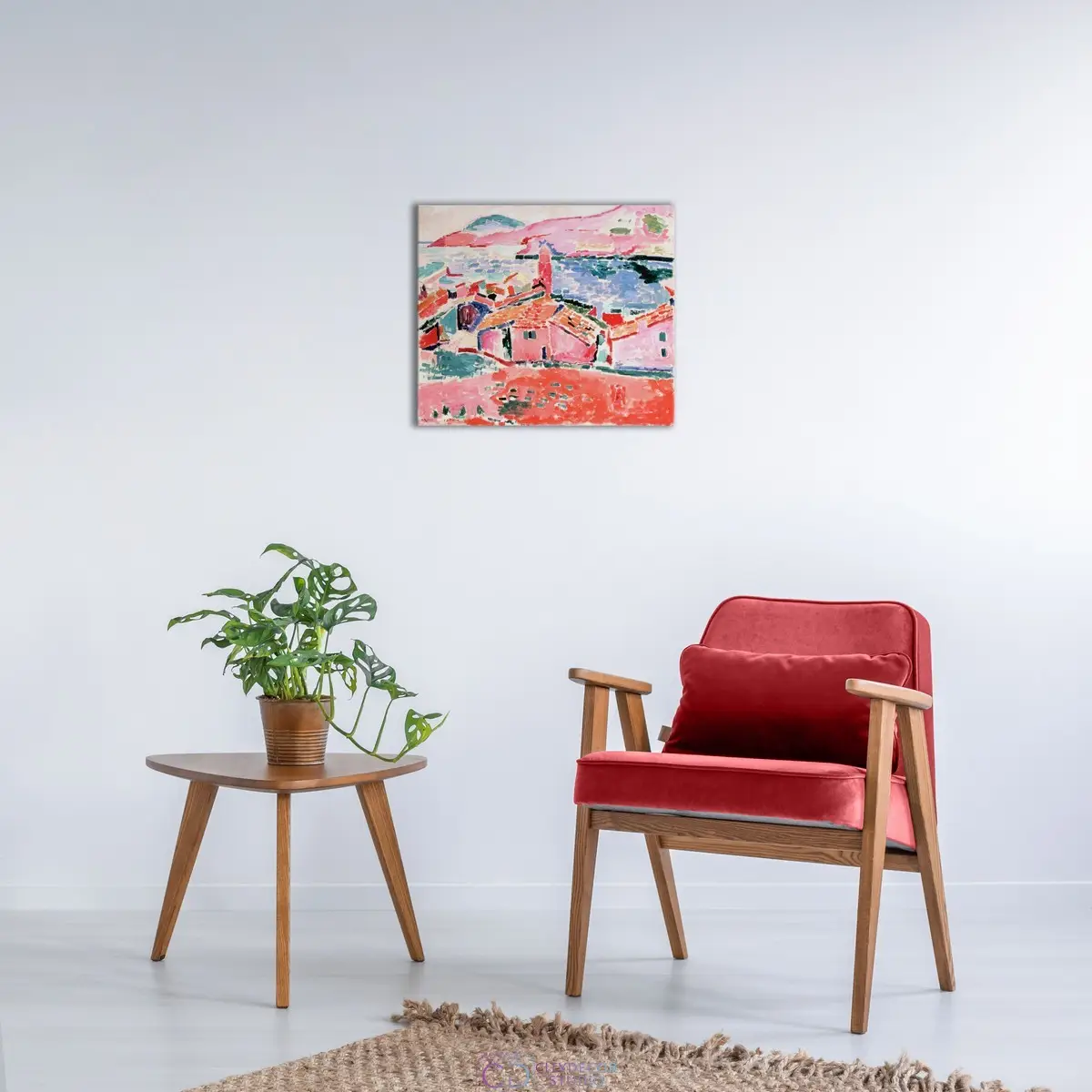 Модульная картина Citydecor "Вид Коллиура", Анри Матисс. Репродукция, арт.2.171 (1 модуль) 60x70 см