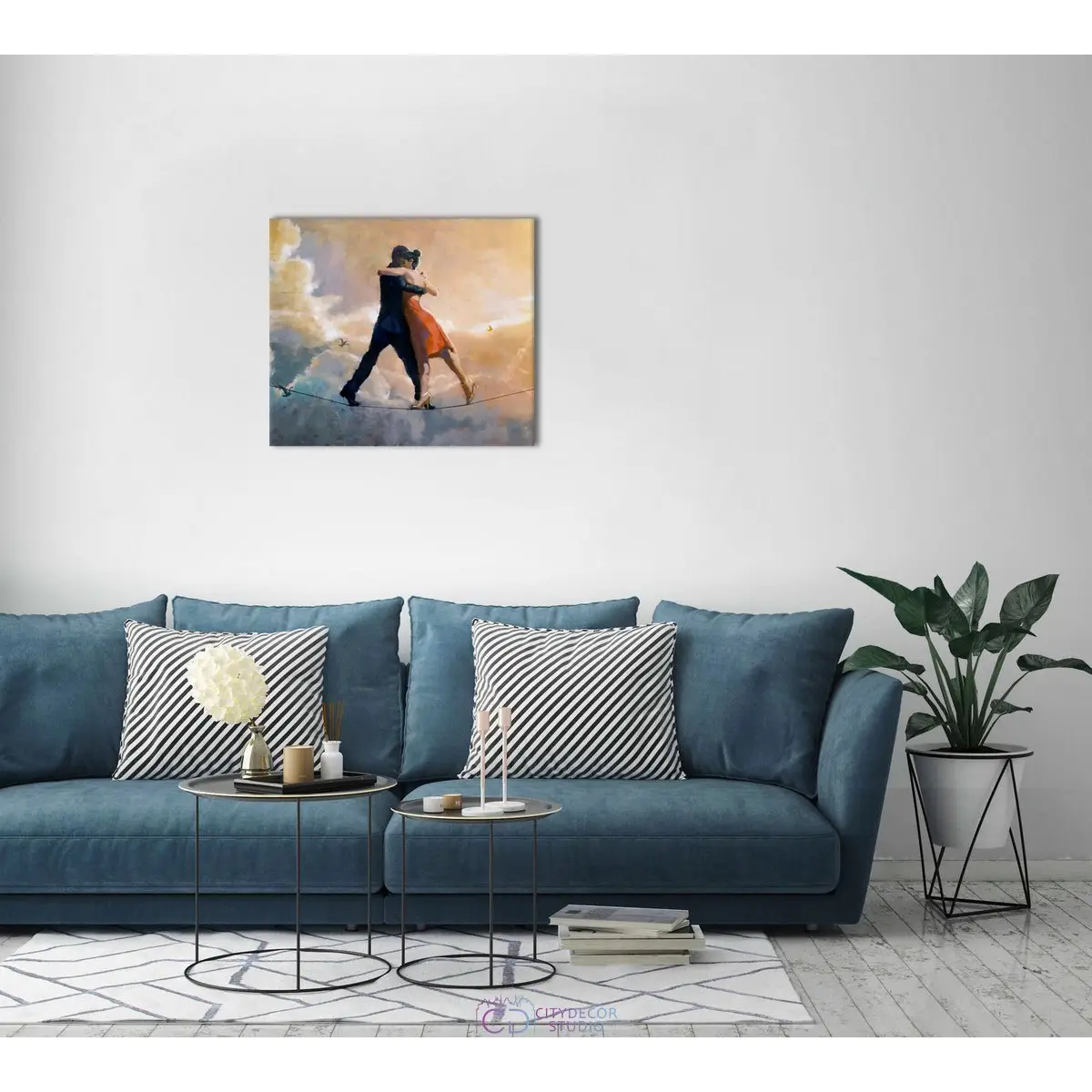 Модульная картина Citydecor "Танго", Кристофер Кларк. Репродукция, арт.2.173 (1 модуль) 60x70 см