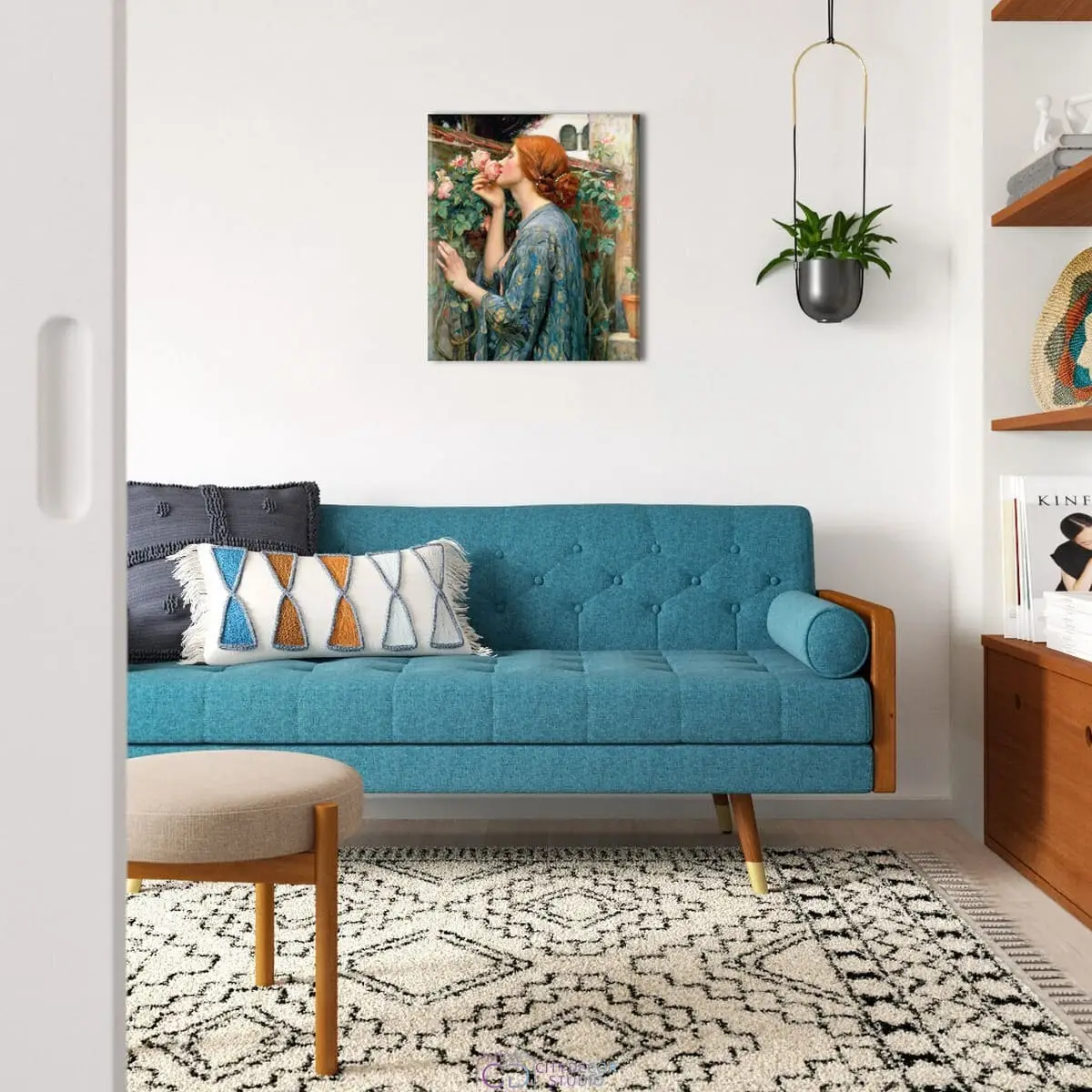 Модульная картина Citydecor "Душа розы", Джон Уильям Уотерхаус. Репродукция, арт. 2.180 (1 модуль) 60x70 см