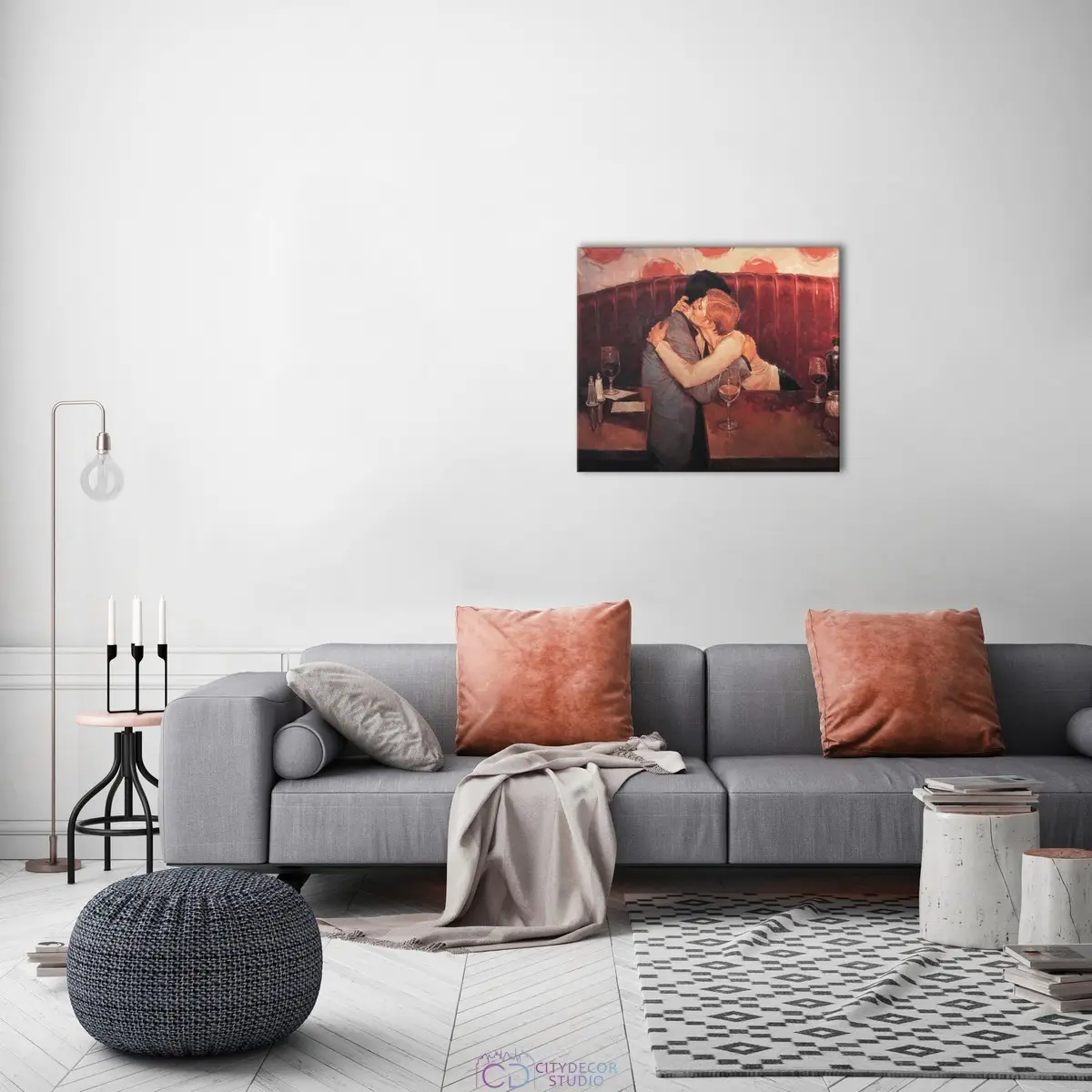 Модульная картина Citydecor "Желание I", Джозеф Ларассо. Репродукция, арт. 2.185 (1 модуль) 60x70 см
