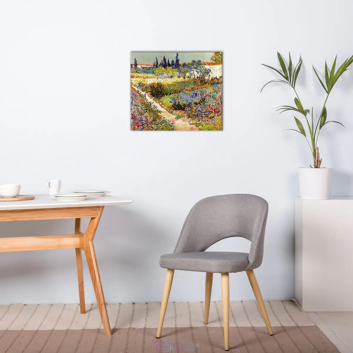Модульная картина Citydecor "Сад в Арле", Винсент ван Гог. Репродукция, арт. 2.208 (1 модуль) 60x70 см