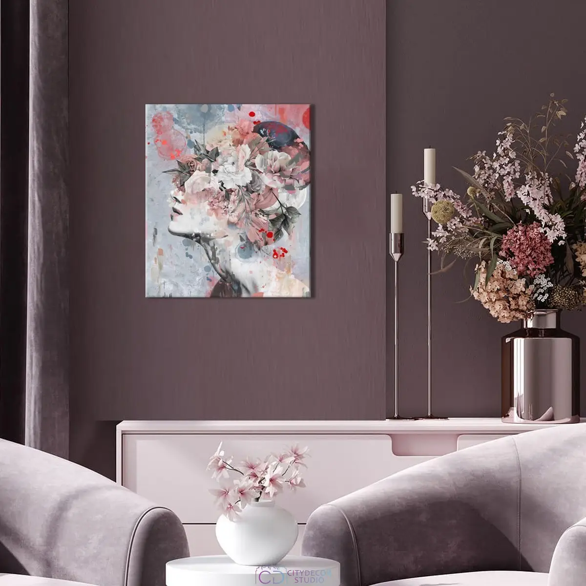 Модульная картина Citydecor Абстракция арт. 2.212 (1 модуль) 60x70 см