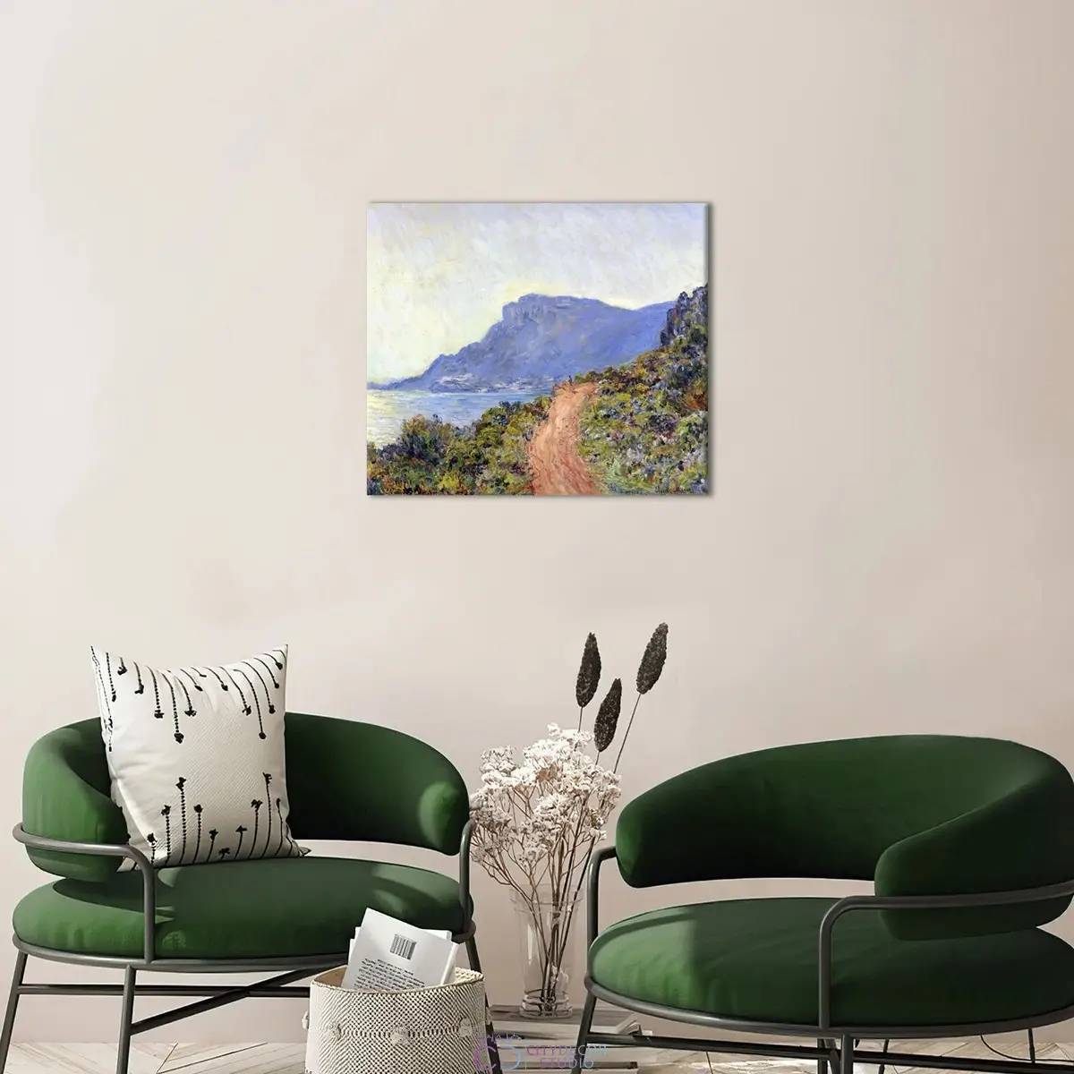 Модульная картина Citydecor &quot;Горная дорога в Монако&quot;, Клод Моне. Репродукция, арт. 2.223 (1 модуль) 60x70 см