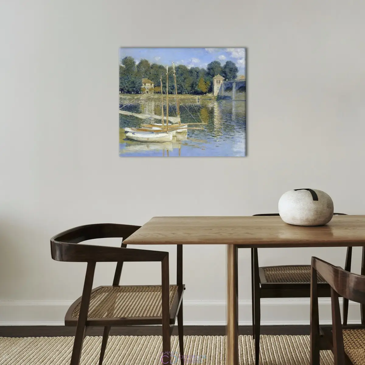 Модульная картина Citydecor "Мост в Аржантее", Клод Моне. Репродукция, арт. 2.225 (1 модуль) 60x70 см