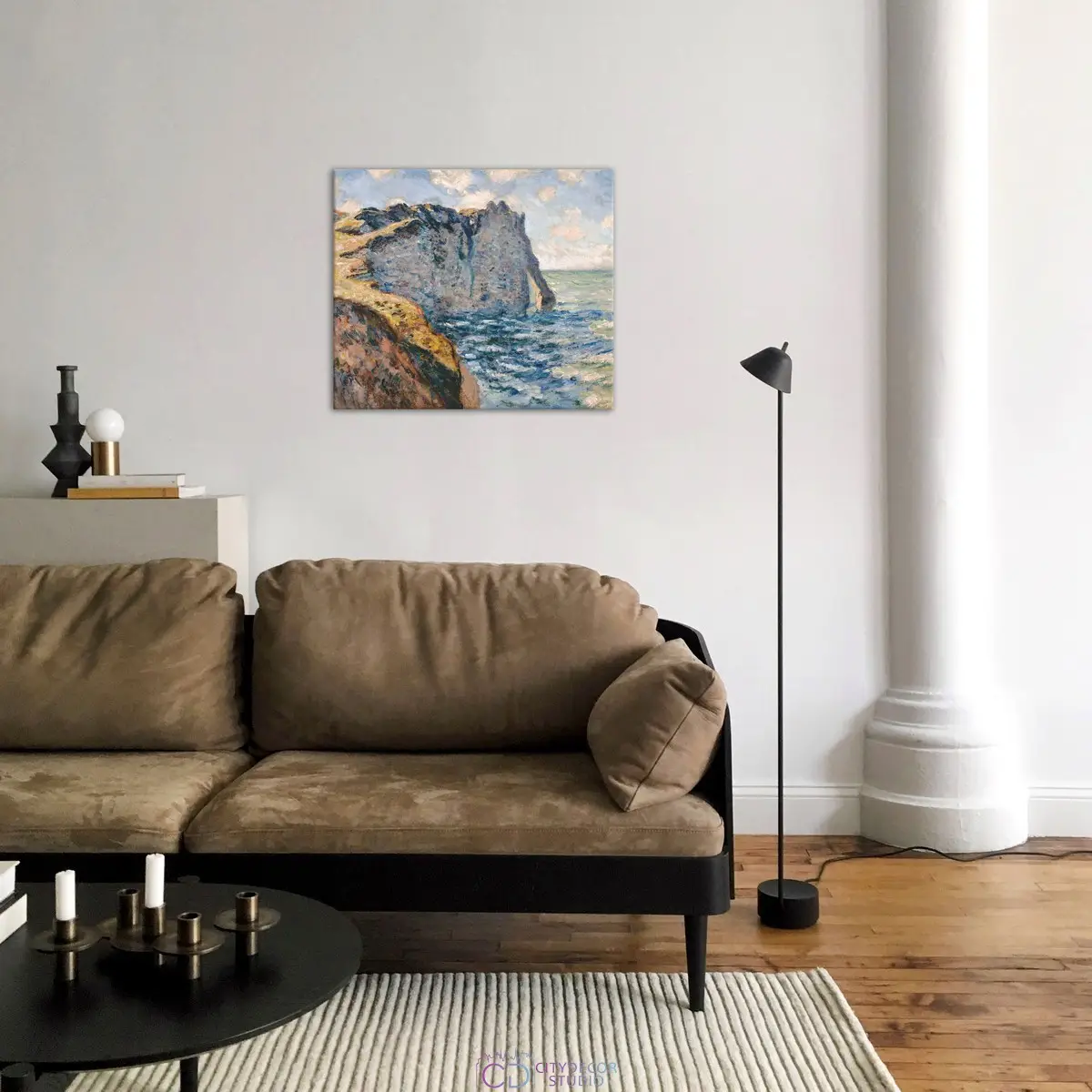 Модульная картина Citydecor "Утес Аваль", Клод Моне. Репродукция, арт. 2.230 (1 модуль) 60x70 см