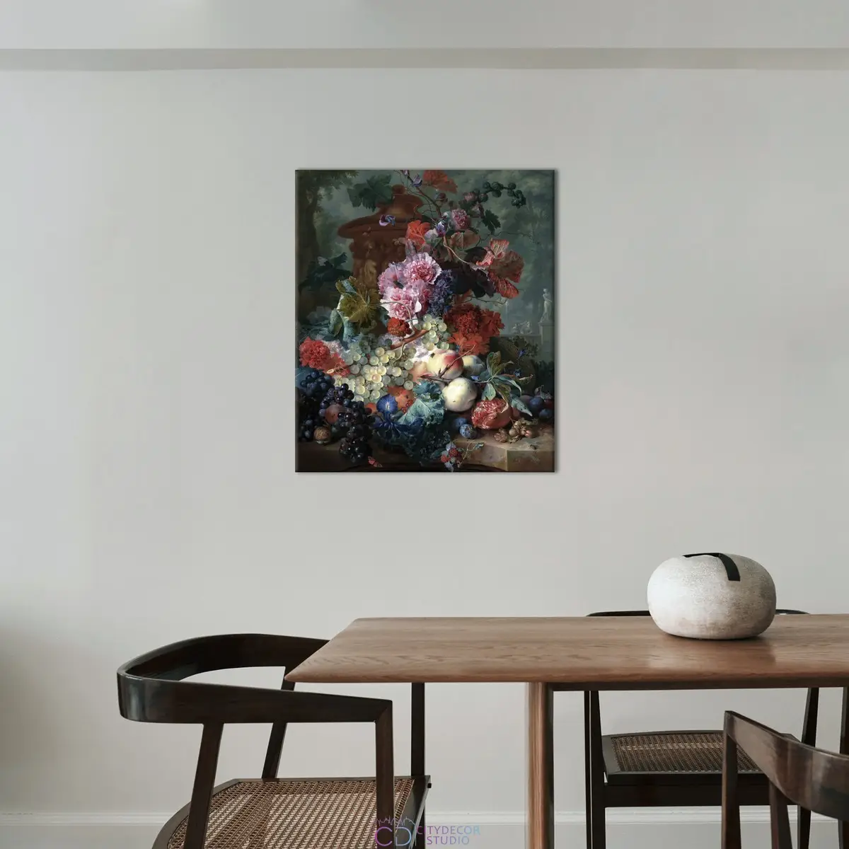 Модульная картина Citydecor "Фрукты и цветы", Ян ван Хейсум. Репродукция, арт. 2.248 (1 модуль) 60x70 см
