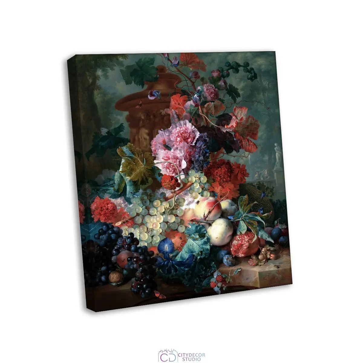 Модульная картина Citydecor "Фрукты и цветы", Ян ван Хейсум. Репродукция, арт. 2.248 (1 модуль) 60x70 см